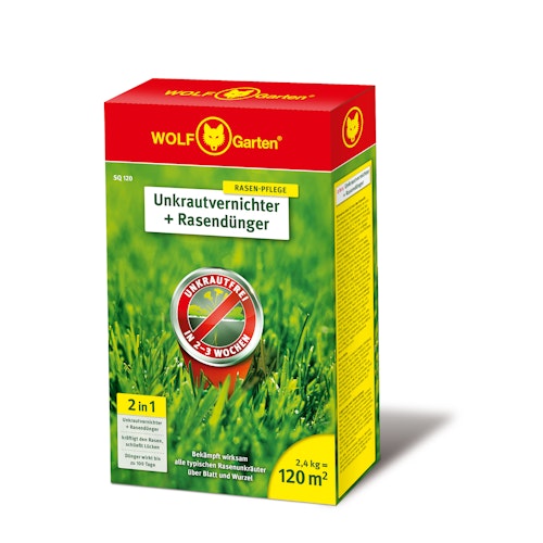 WOLF-Garten - 2-in-1: Unkrautvernichter plus Rasendünger SQ 120