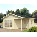 Vorschaubild Palmako Gartenhaus Irene 21,9+5,2 m² - 44 mm