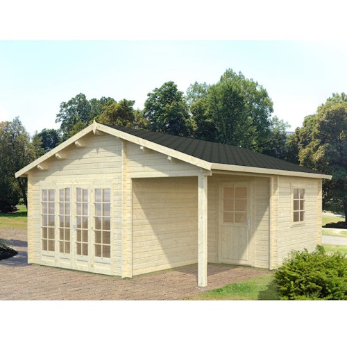 Palmako Gartenhaus Irene 21,9+5,2 m² - 44 mm