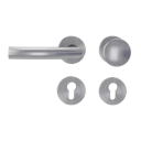 Vorschaubild Griffwerk LORITA PROFESSIONAL Schraubtechnik GK4 -Edelstahl matt  Rosettengarnitur -Schraubt. -Knopf R2 -WL -TS 40-45mm