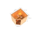 Vorschaubild Karibu Woodfeeling Sauna Faurin - 68 mm Aktionssauna inkl. gratis Sauna-Zubehörset im Wert von 234,94 €