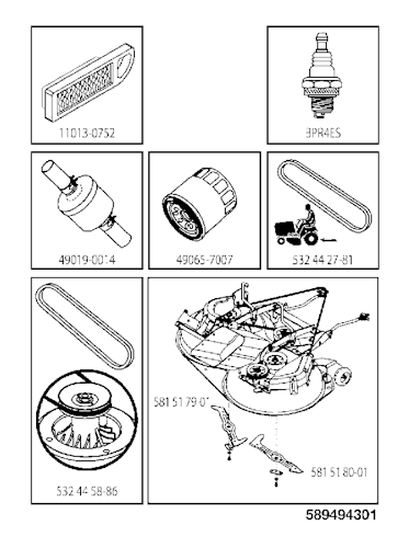 Husqvarna Gartentraktoren 960510148 Traktor TC 342T