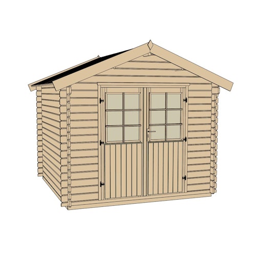 Weka Gartenhaus 209 - 28 mm