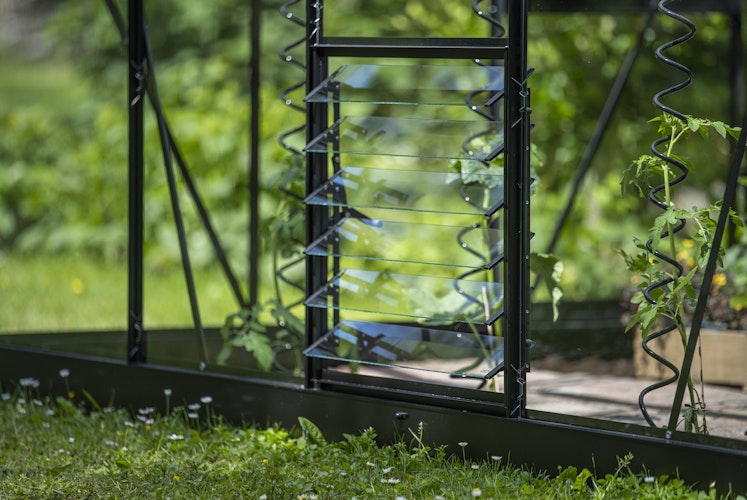 Halls Qube Square / Lean-To Lamellenlüfter Set - Schwarz