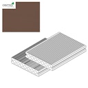 Vorschaubild OSMO MULTI-DECK BPC-Terrassendiele Hohlkammer DUNKELBRAUN-gebürstet & geriffelt