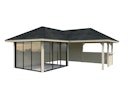 Vorschaubild Palmako Pavillon Bianca 24,9 m² Set 210 Slide - 28 mm