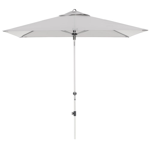 doppler Mittelmastschirm EXPERT 220 x 140 Auto-Tilt, Aluminium Silber / 100 % Polyester 180 g/m²