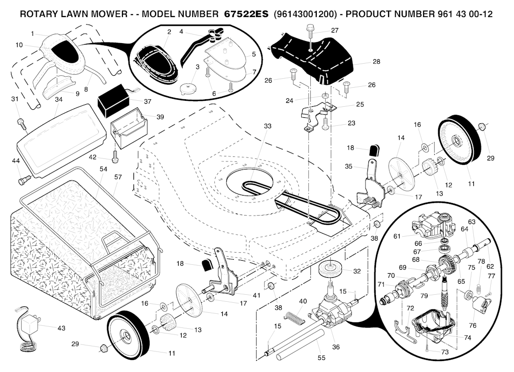 Explosionszeichnung Ersatzteile