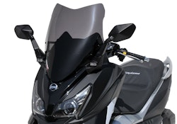 ERMAX Scooterscheibe Sport Acrylic durchsichtig Schwarz getönt für SYM Cruisym 125; Cruisym 300