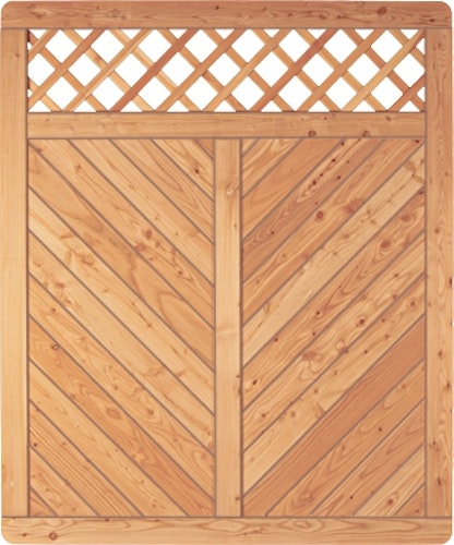 T&J SKAGEN RANK Sichtschutzzaun Lärche 1500 x 1800 mm