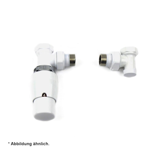 Ximax Thermostat-Set ELEGANT Durchgangsform weiß