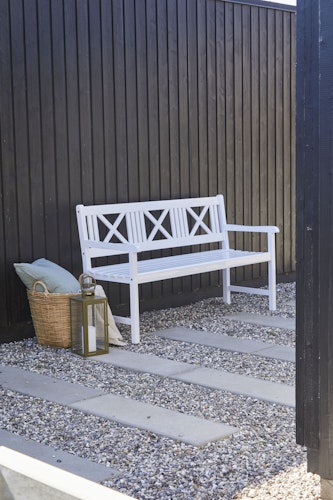 Cinas Bank ROSENBORG, Mahagoni Weiß