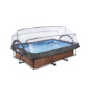 Vorschaubild Exit rechteckiger Rahmenpool mit Kartuschenfilteranlage und Sonnendach 220 x 150 cm (Höhe 65 cm)