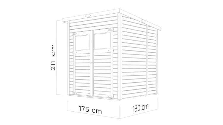 Bertilo Gerätehaus Amrum 1/2/3 - 14 mm