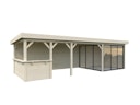 Vorschaubild Palmako Gartenhaus Connect Lenna 24,9 m² Set 715 Slide Plus mit Isolierglas-Schiebetüren - 28 mm