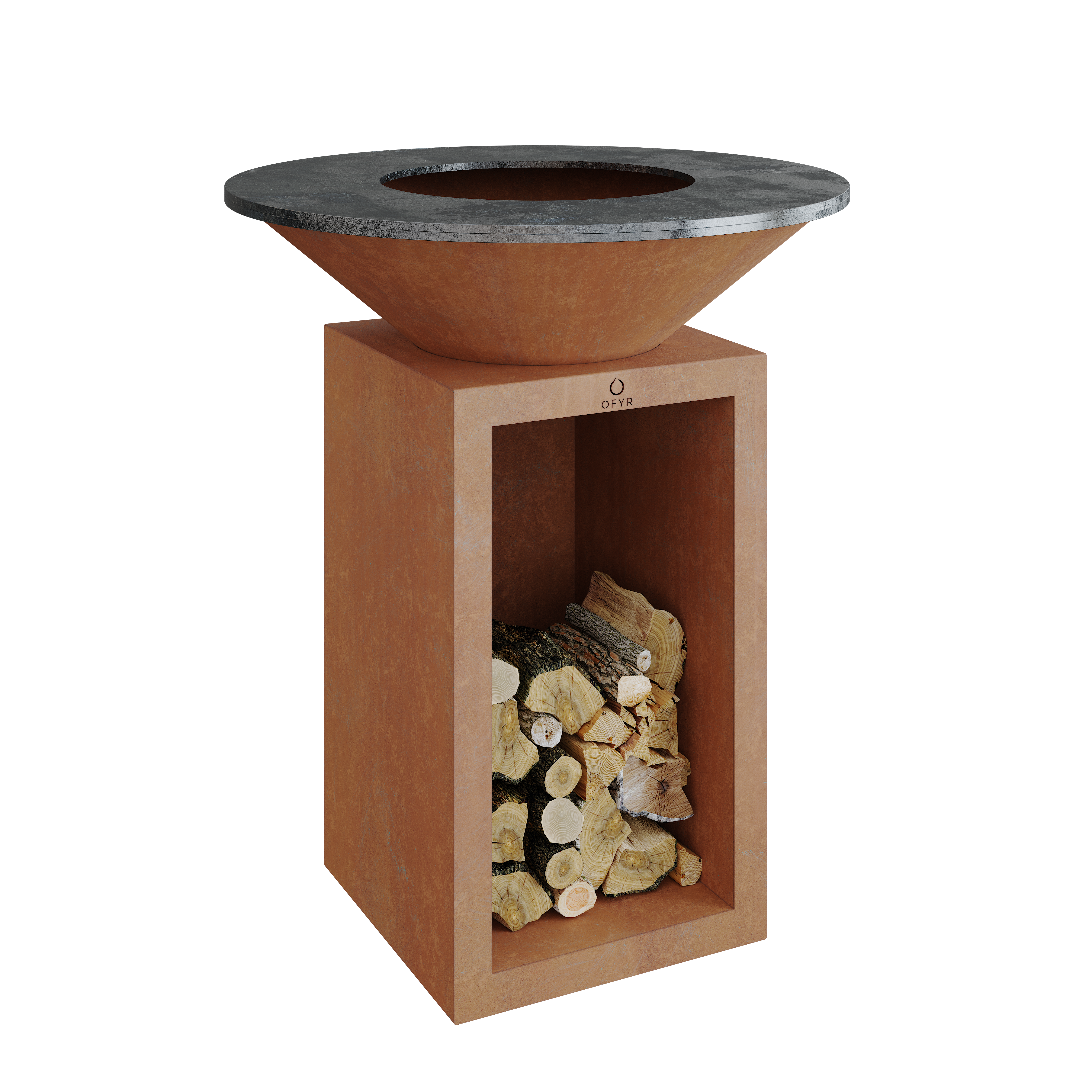 OFYR Plancha Grill Classic Storage Corten 85
