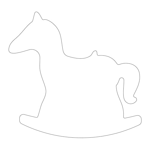 Kaiser Lebkuchen Ausstecher Schaukelpferd, 13cm