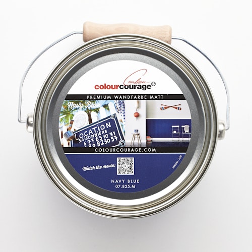 colourcourage® Premium Wandfarbe matt Navy Blue