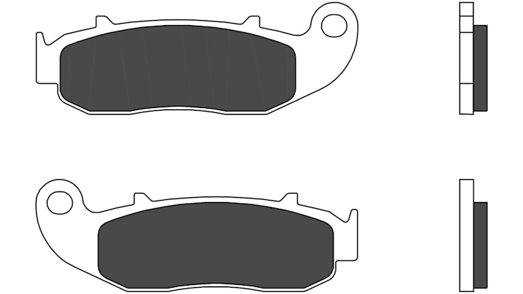 Brembo Bremsbelag Typ CC, Carbon/Keramik mit ABE, Bremsbelag "07GR79" Satz