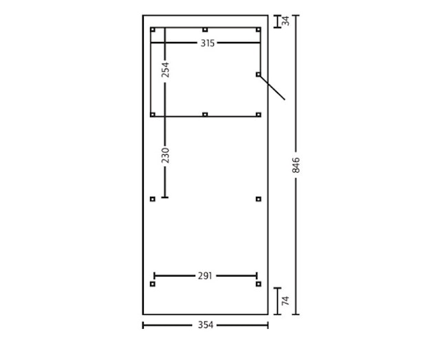 Skan Holz Emsland - Flachdach Carport aus Leimholz Breite 354 cm