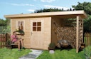 Vorschaubild Weka 28 mm Gartenhaus 170 A mit Anbau (150 cm)