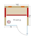 Vorschaubild Infraworld Infrarotkabine TrioSol Glas 145 Fichte RG inkl. 5-teiligem gratis Zubehörset