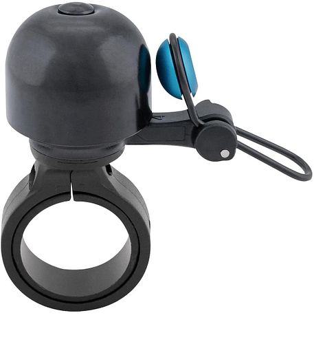 CONTEC Klingel Diamond Bing schwarz/blau passend für Lenker- 22,2 mm, mit Standardklemmung