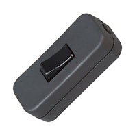 Kopp Schnurzwischenschalter, 1-polig, schwarz