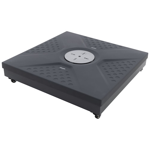 doppler Rollsockel-Rahmen ACTIVE EASY PUSH, Stahl / Kunststoff Anthrazit