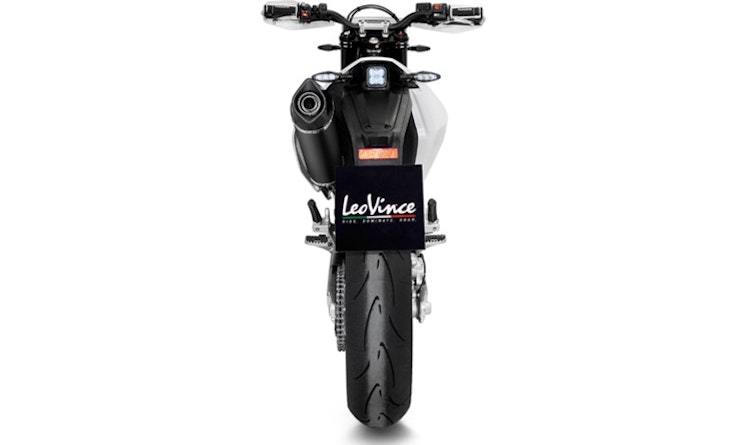 LeoVince Komplettanlage Edelstahl SBK NERO 1/1 für HUSQVARNA 701 SUPERMOTO / ENDURO / ENDURO LR mit Katalysator