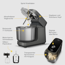 Vorschaubild Ooni Küchenmaschine Halo Spiralmixer Polar White