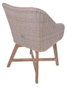 Vorschaubild Garden Pleasure Gartenmöbel Set ARVADA / OAKLAND, Tisch Ø 110 + 4 Sessel, Akazie / Polyrattan Zimtbraun / Kissen 100 % Polyester Taupe