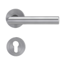 Vorschaubild GRIFFWERK Feuerschutzgarnitur LUCIA Professional Edelstahl matt- Rosette rund