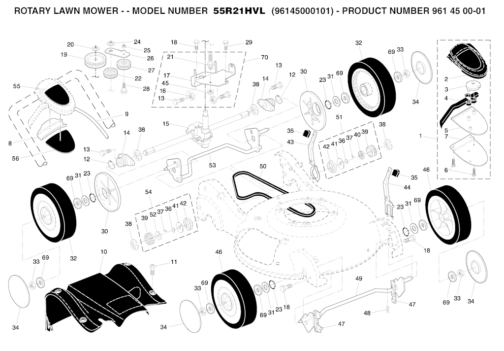 Explosionszeichnung Ersatzteile