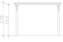 Vorschaubild Skan Holz Emsland - Flachdach Carport aus Leimholz Breite 340 cm