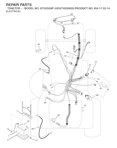 Husqvarna Gartentraktoren GTH250 XP, HEGTH250KD, 954170214, 2004-09