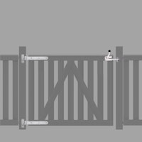 TraumGarten Raja Einzeltor Beschlagsatz