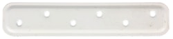 Alberts® Flachverbinder geprägt weiß beschichtet  180x40 mm