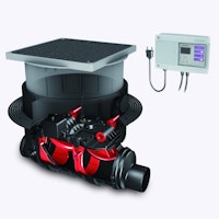 KESSEL 84150S - Fäkalien-Rückstauautomat Staufix FKA Komfort DN 150 für Bodenplatte - schwarze Abdeckung