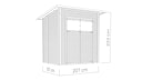 Vorschaubild Bertilo Gartenhaus Pent Modern 2 - 18 mm