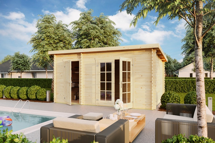 Lasita Maja Gartenhaus Belmont 2 - 34 mm