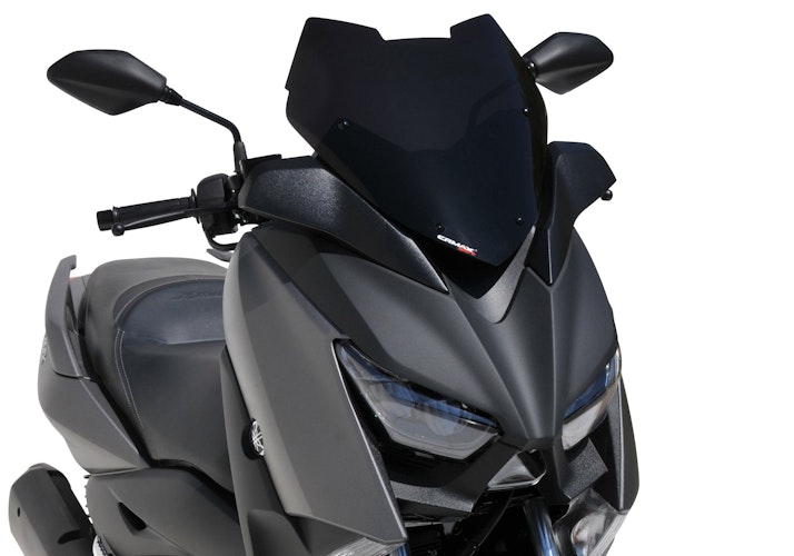 ERMAX Scooterscheibe Sport Acrylic durchsichtig Schwarz getönt für YAMAHA XMAX 400