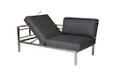 Vorschaubild Diamond Garden Lounge-Set GOMERA Sun & Rain, Edelstahl / Teak /Tuvatextil (100 % Polyacryl) Schwarz/Silber