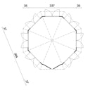 Vorschaubild Palmako Pavillon Veronica 7 9,2 m² - 34 mm
