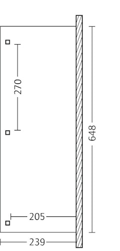 Skan Holz Terrassenüberdachung Venezia mit Mittelpfosten Breite 648 cm