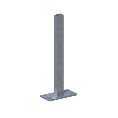 TraumGarten System Pfostenträger zum Aufdübeln/Einbetonieren ink. Pfostenfußabdeckung