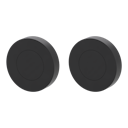 Vorschaubild Griffwerk Rosettenpaar rund GK4 -Graphitschwarz Schraubtechnik -BL