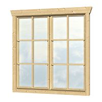 Skan Holz Doppelfenster für 45 mm Blockbohlenhäuser