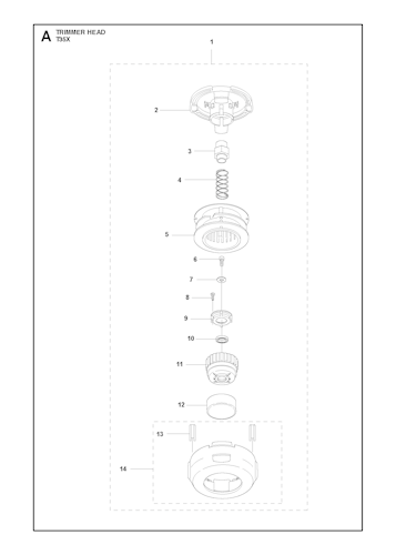 Husqvarna Zubehör und Werkzeuge 578446501 Trimmerkopf T35X