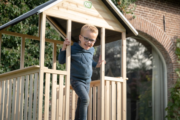 EXIT Holzspielhaus Panorama 300 mit Rutsche
